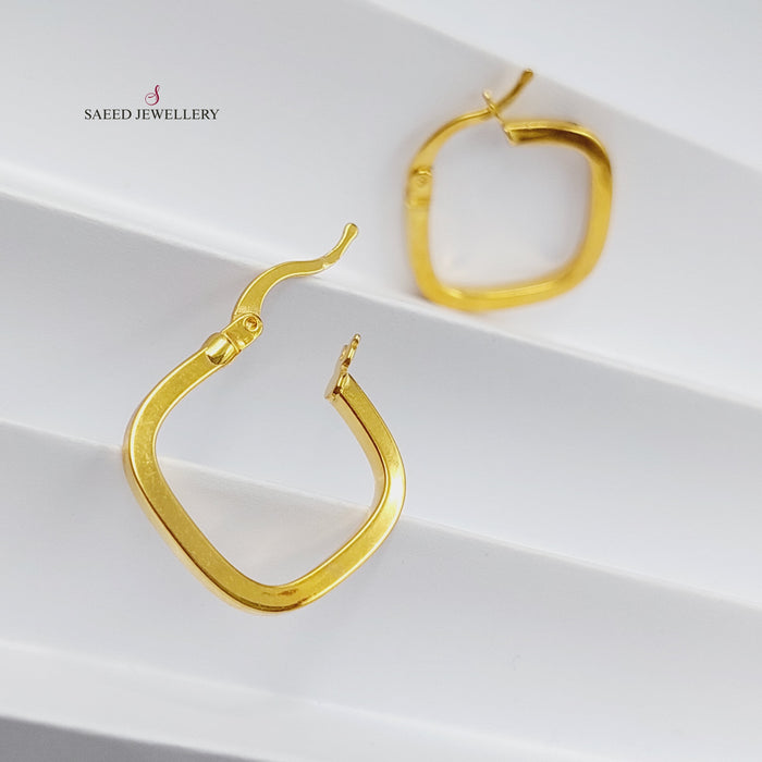 Luxury   Earrings Made Of 21K Yellow Gold by Saeed Jewelry-27666