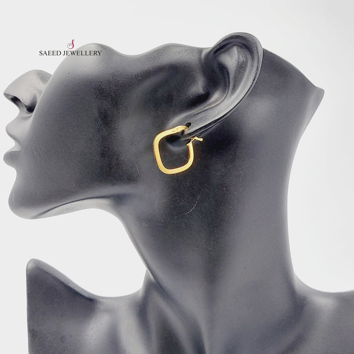Luxury   Earrings Made Of 21K Yellow Gold by Saeed Jewelry-27666