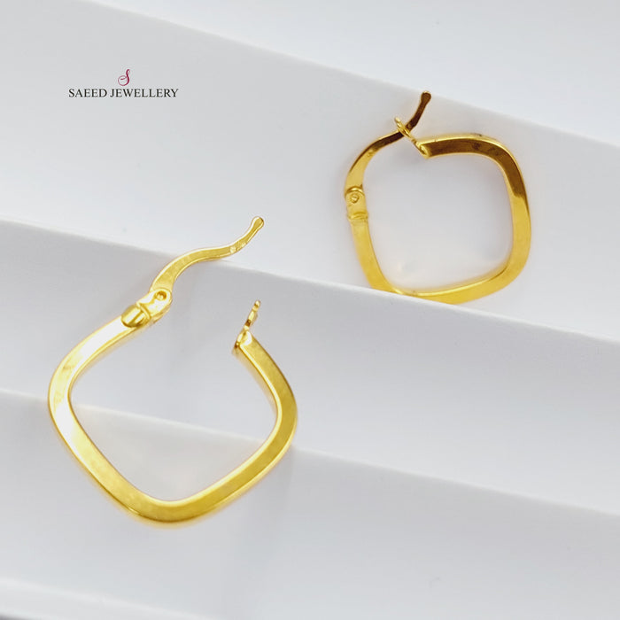 Luxury   Earrings Made Of 21K Yellow Gold by Saeed Jewelry-27666