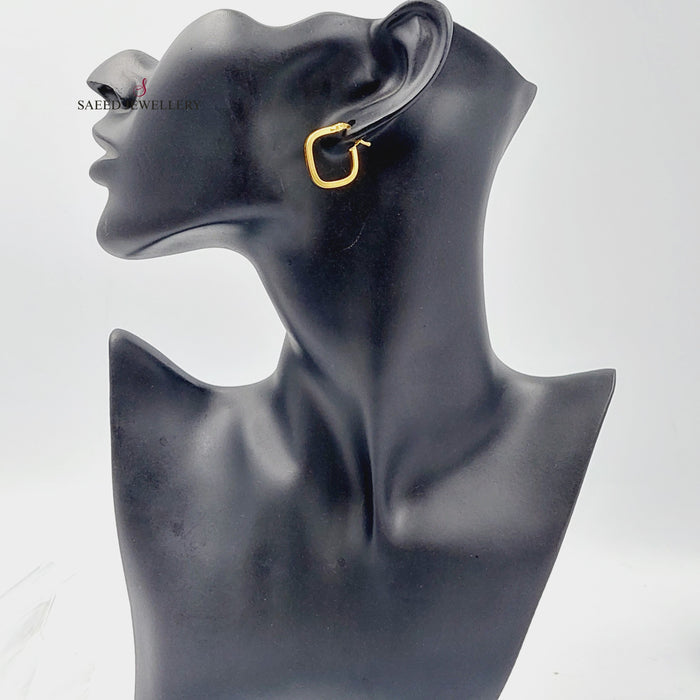 Luxury   Earrings Made Of 21K Yellow Gold by Saeed Jewelry-27666
