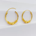 Luxury Hoop Earrings Made Of 21K Yellow Gold by Saeed Jewelry-28334