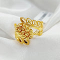 Luxury Leaf Ring Made Of 21K Yellow Gold by Saeed Jewelry-27776