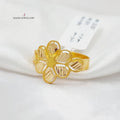 Luxury Leaf Ring Made Of 21K Yellow Gold by Saeed Jewelry-27885