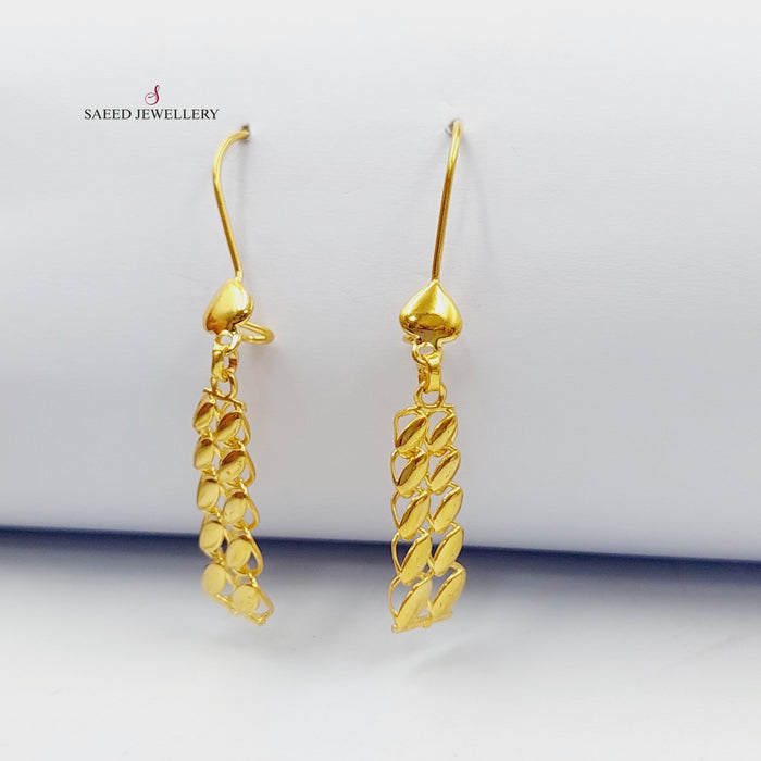 Luxury Tears Earrings Made Of 21K Yellow Gold by Saeed Jewelry-27703