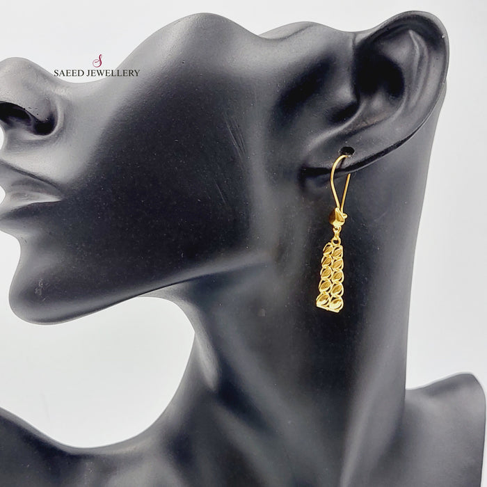 Luxury Tears Earrings Made Of 21K Yellow Gold by Saeed Jewelry-27703