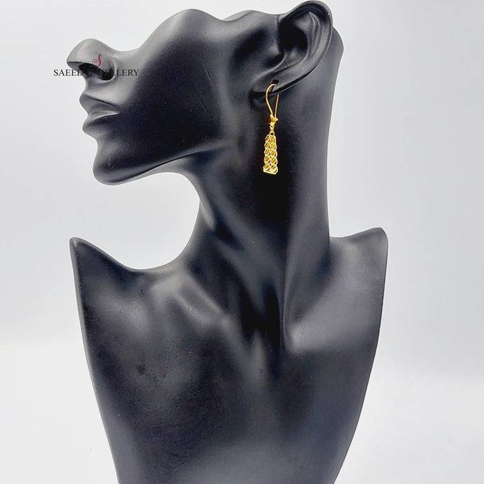 Luxury Tears Earrings Made Of 21K Yellow Gold by Saeed Jewelry-27703