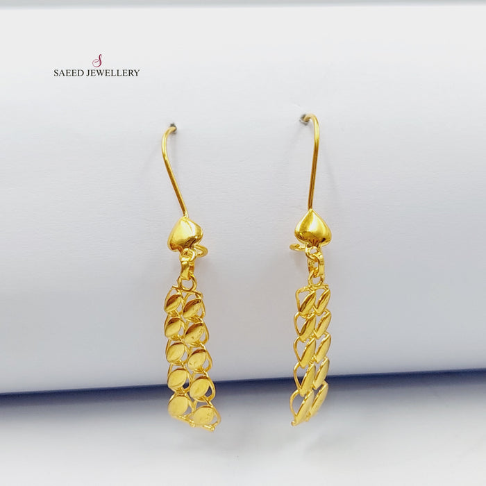 Luxury Tears Earrings Made Of 21K Yellow Gold by Saeed Jewelry-27703
