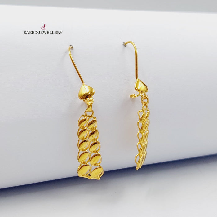 Luxury Tears Earrings Made Of 21K Yellow Gold by Saeed Jewelry-27703
