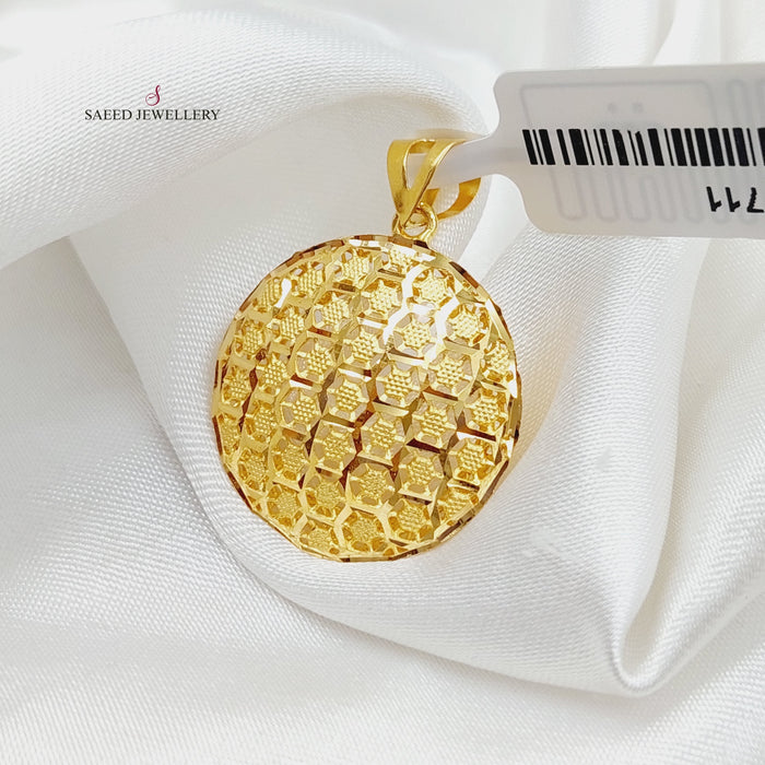 Luxury Turkish Pendant Made Of 21K Yellow Gold by Saeed Jewelry-27711