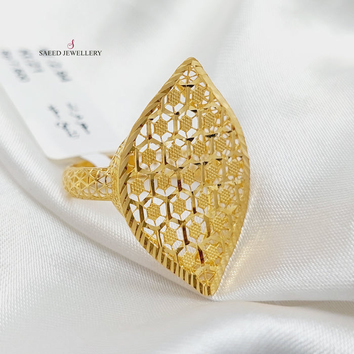 Luxury Turkish Ring Made Of  21K Yellow Gold by Saeed Jewelry-27393