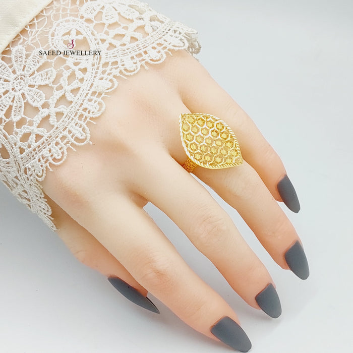 Luxury Turkish Ring Made Of  21K Yellow Gold by Saeed Jewelry-27393