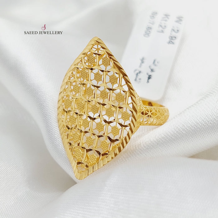 Luxury Turkish Ring Made Of  21K Yellow Gold by Saeed Jewelry-27393