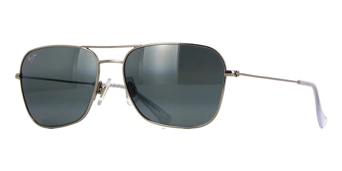 Maui Jim Naauao Naauao #colour_shiny silver with crystal/neutral grey maui pure