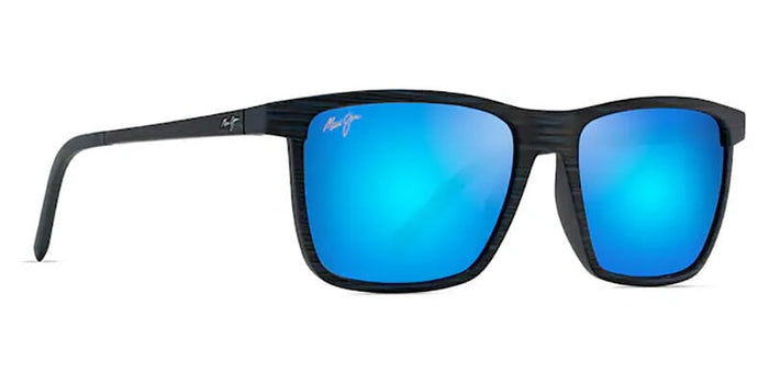 Maui Jim One Way One Way #colour_dark navy stripe/blue hawaii with super thin glass
