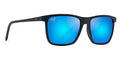 Maui Jim One Way One Way #colour_dark navy stripe/blue hawaii with super thin glass