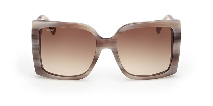 MaxMara Hinge MM0131 Striped Grey/Gradient Brown #colour_striped-grey-gradient-brown