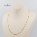 21K Medium Thickness 50cm Chain Made of 21K Yellow Gold by Saeed Jewelry-سنسال-كارتير-50-سم-متوسط-السمك