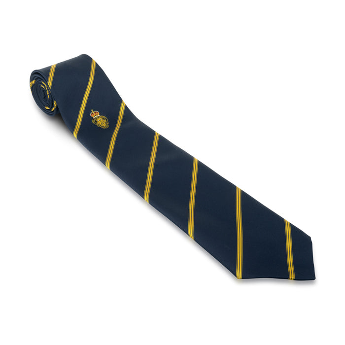 MEMBERS Navy Gold Stripe Single Motif SILK Tie