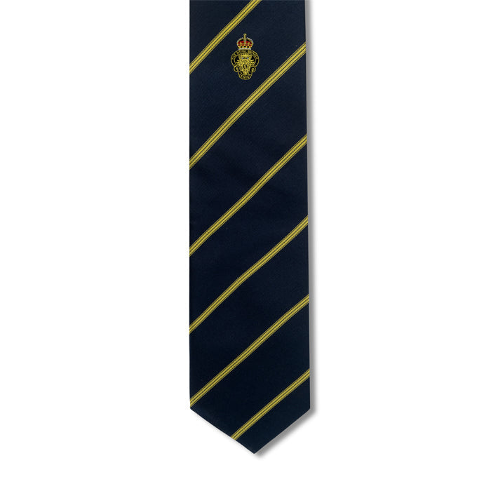 MEMBERS Navy Gold Stripe Single Motif Tie