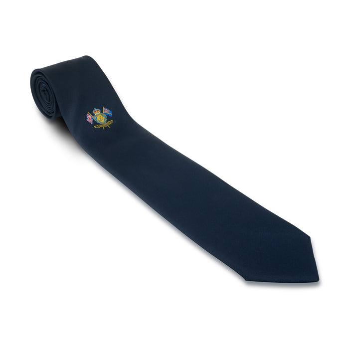 MEMBERS Standard Bearers Motif Navy Tie