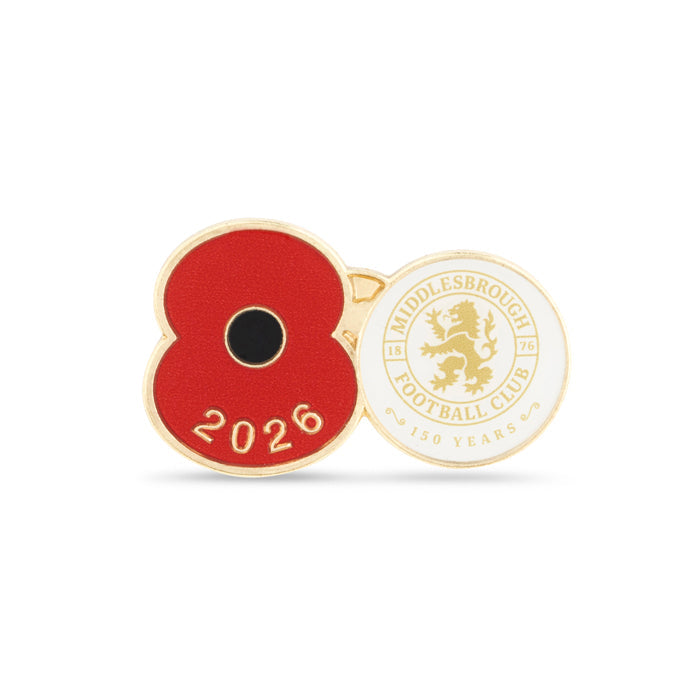 Middlesbrough Poppy Football Pin 2026