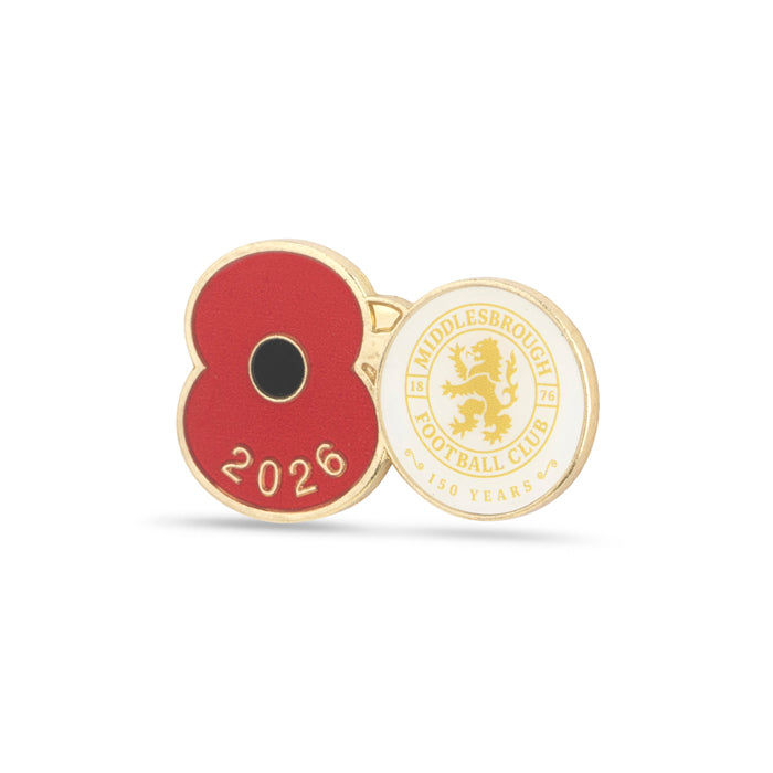 Middlesbrough Poppy Football Pin 2026