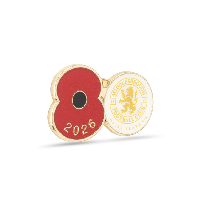 Middlesbrough Poppy Football Pin 2026