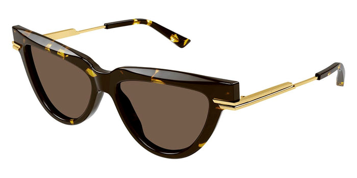 Bottega Veneta Minimalist BV1265S #colour_havana with gold/brown
