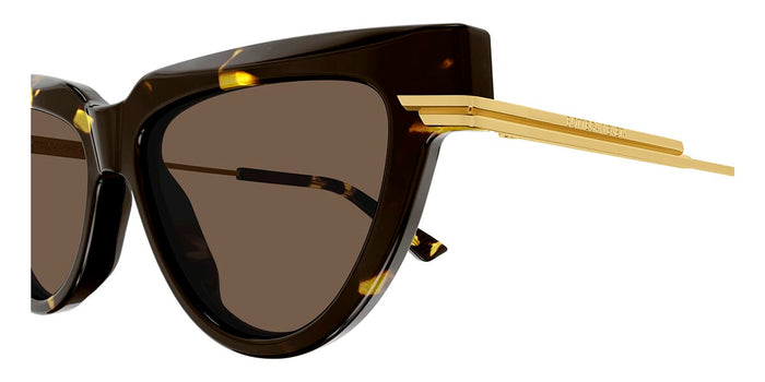 Bottega Veneta Minimalist BV1265S #colour_havana with gold/brown