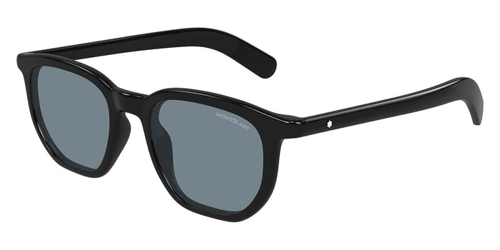 Montblanc MB0352S #colour_shiny black/light blue