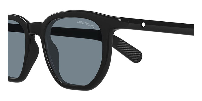 Montblanc MB0352S #colour_shiny black/light blue