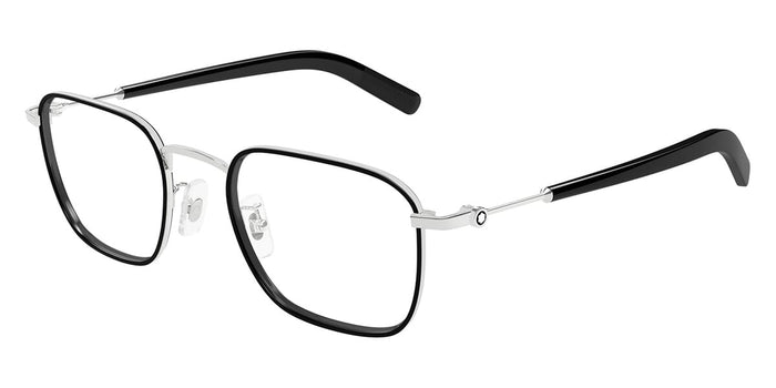 Montblanc MB0424O #colour_shiny black on silver