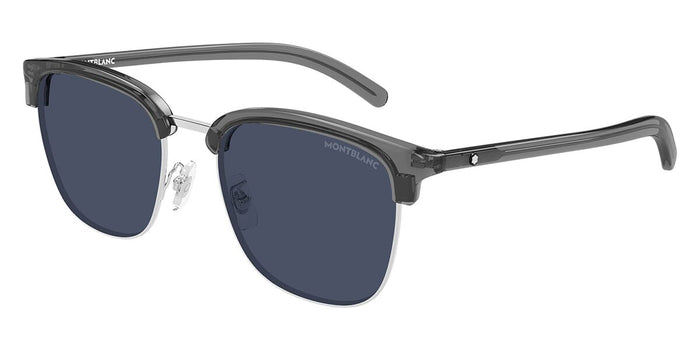 Montblanc MB0488SA #colour_silver and grey/blue
