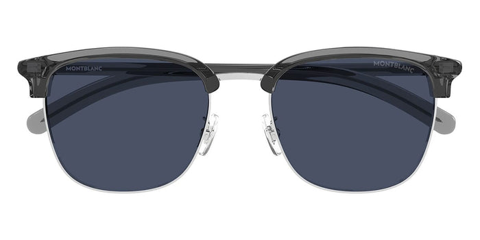 Montblanc MB0488SA #colour_silver and grey/blue