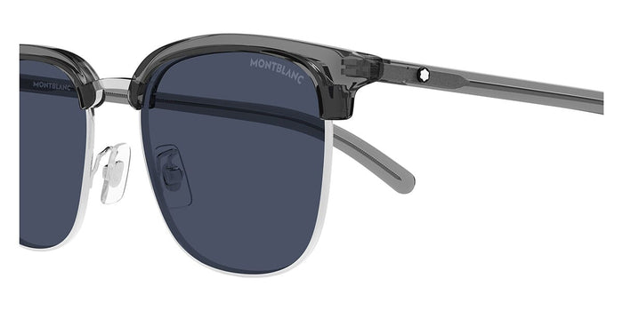 Montblanc MB0488SA #colour_silver and grey/blue