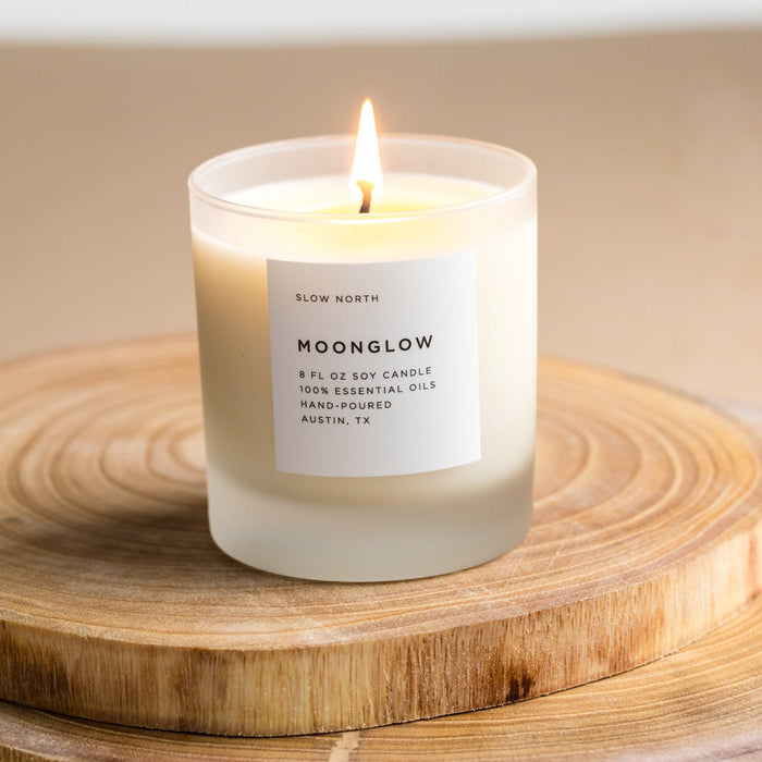 Moonglow Signature Candle – Patchouli, Cinnamon & Black Pepper