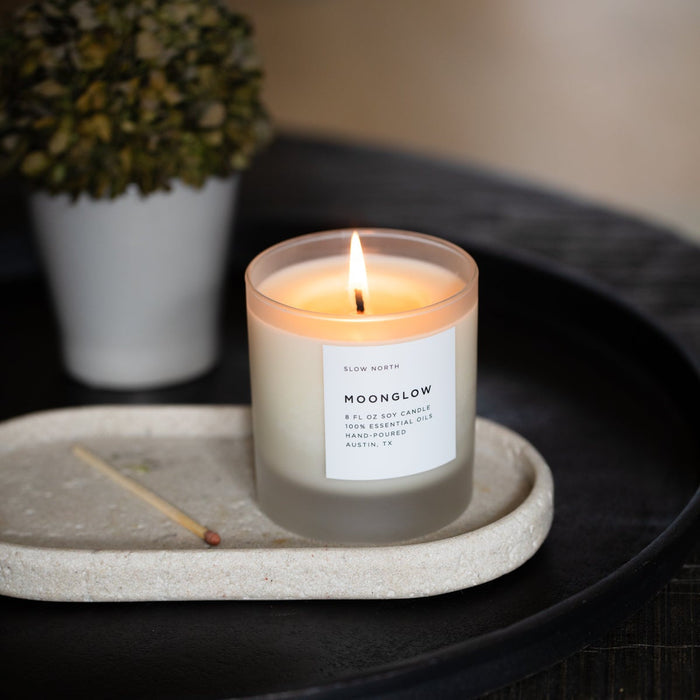 Moonglow Signature Candle – Patchouli, Cinnamon & Black Pepper
