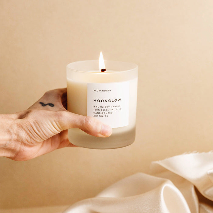 Moonglow Signature Candle – Patchouli, Cinnamon & Black Pepper