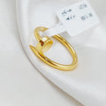 21K Nail Ring Made of 21K Yellow Gold by Saeed Jewelry-25645