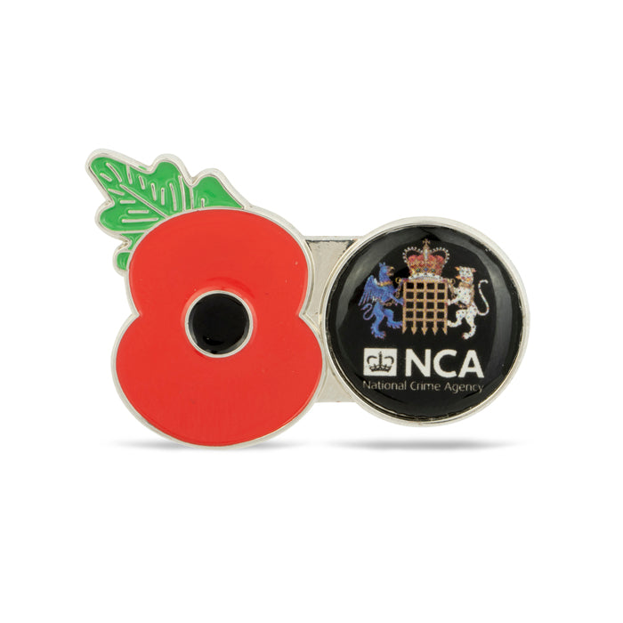 National Crime Agency Service Poppy Pin