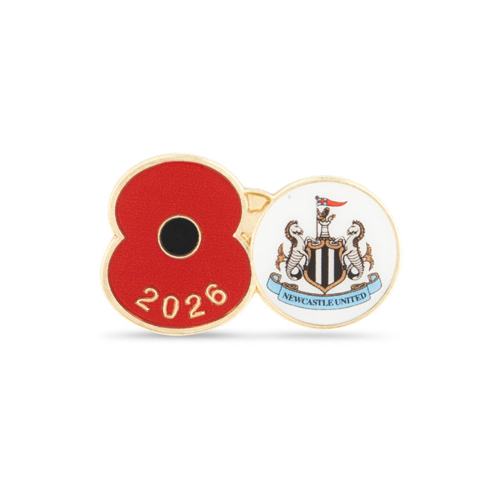 Newcastle United Poppy Football Pin 2026