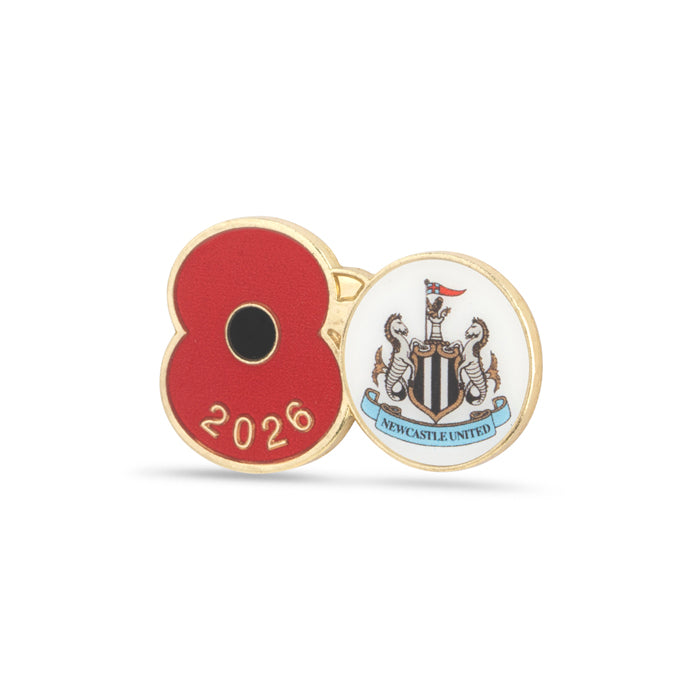 Newcastle United Poppy Football Pin 2026