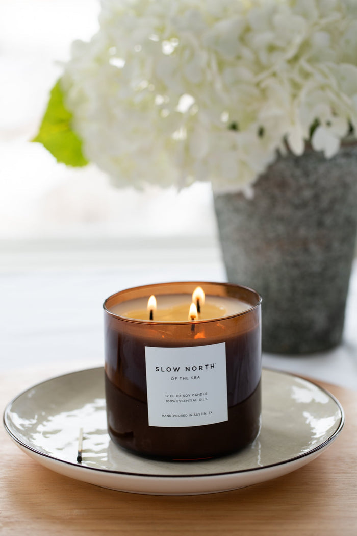 Of The Sea – Eucalyptus, Lavender & Peppermint Signature 3-Wick Soy Candle