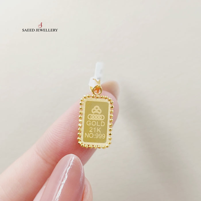 21K تعليقة اونصه-مجوهرات الشيخ سعيد-Saeed Jewelry