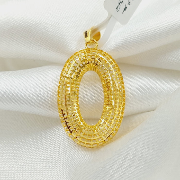 Oval Pendant Made Of 21K Yellow Gold by Saeed Jewelry-28157