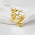 Oval Ring Made Of 21K Yellow Gold by Saeed Jewelry-27869