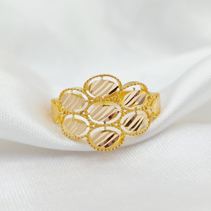 Oval Ring  Made Of 21K Yellow Gold by Saeed Jewelry-28939