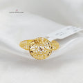 Oval Ring  Made Of 21K Yellow Gold by Saeed Jewelry-29733