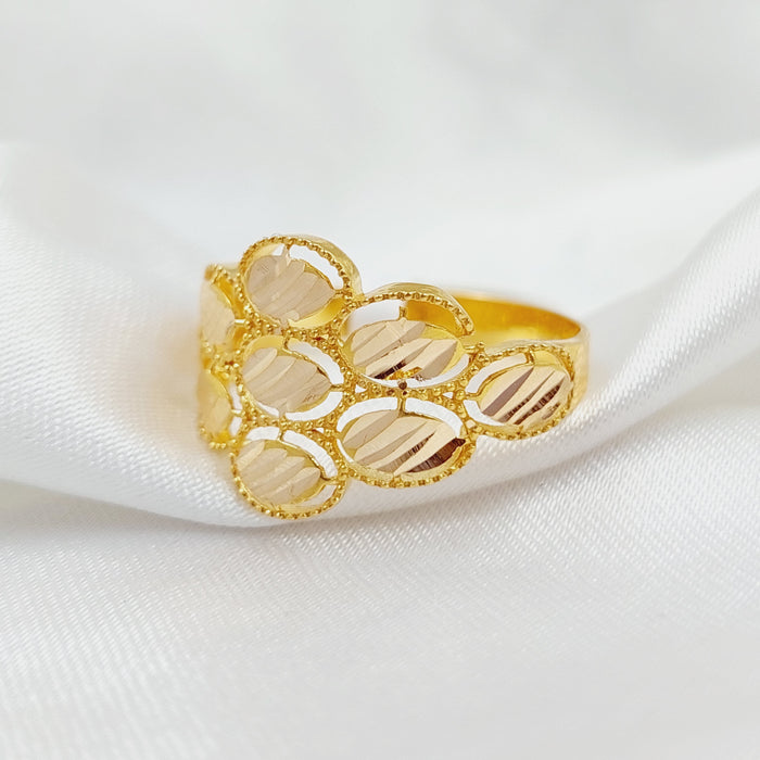 Oval Ring  Made Of 21K Yellow Gold by Saeed Jewelry-28939