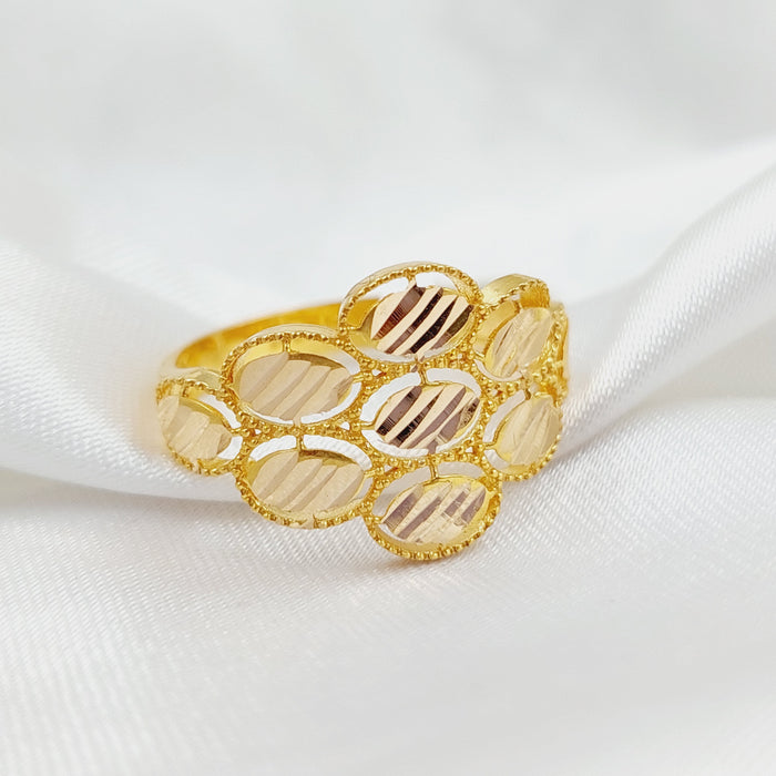 Oval Ring  Made Of 21K Yellow Gold by Saeed Jewelry-28939